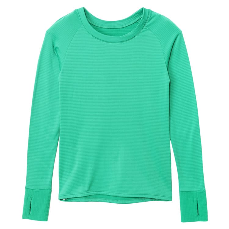 瞬暖GRID-TEC クルーネックサムホール