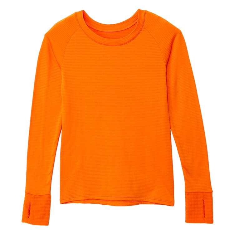 瞬暖GRID-TEC クルーネックサムホール