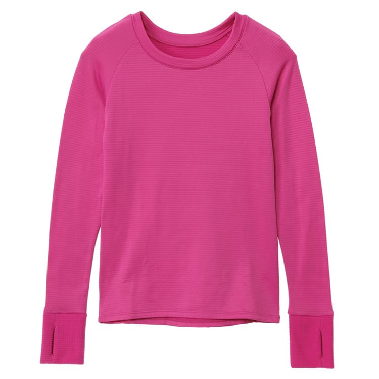 瞬暖GRID-TEC クルーネックサムホール