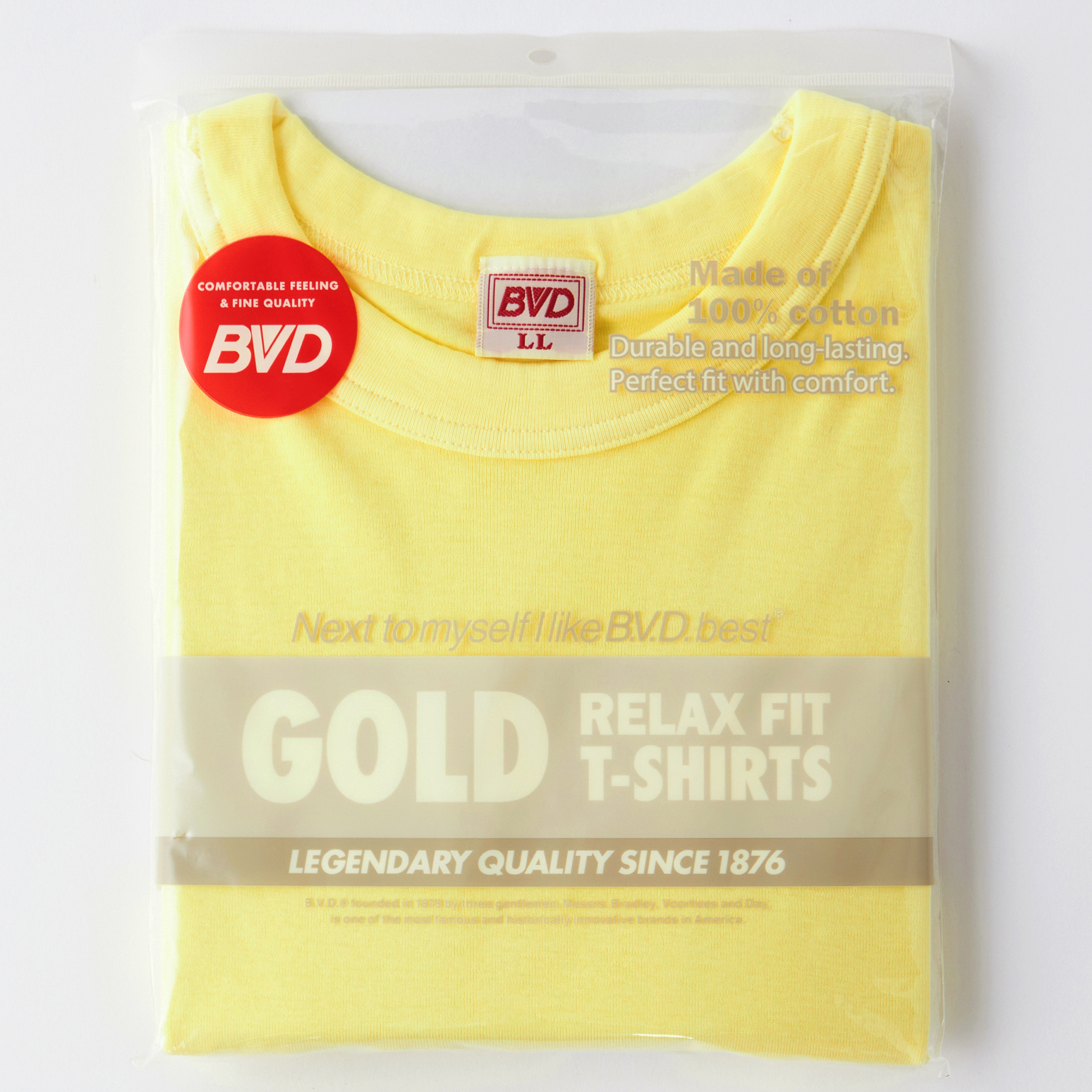 GOLD RELAX FIT PIGMENT T-SHIRTS SANTAMONICA YELLOW 着用