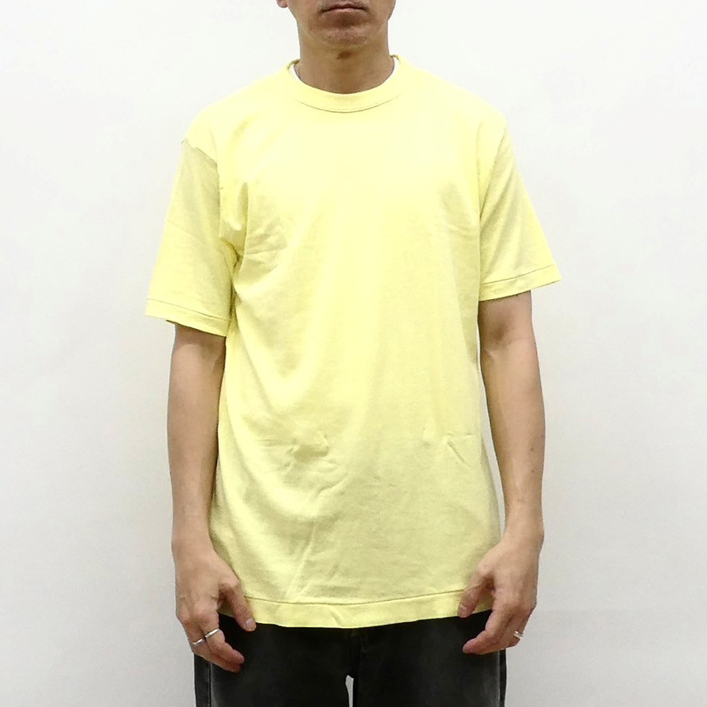 GOLD RELAX FIT PIGMENT T-SHIRTS SANTAMONICA YELLOW 素材詳細