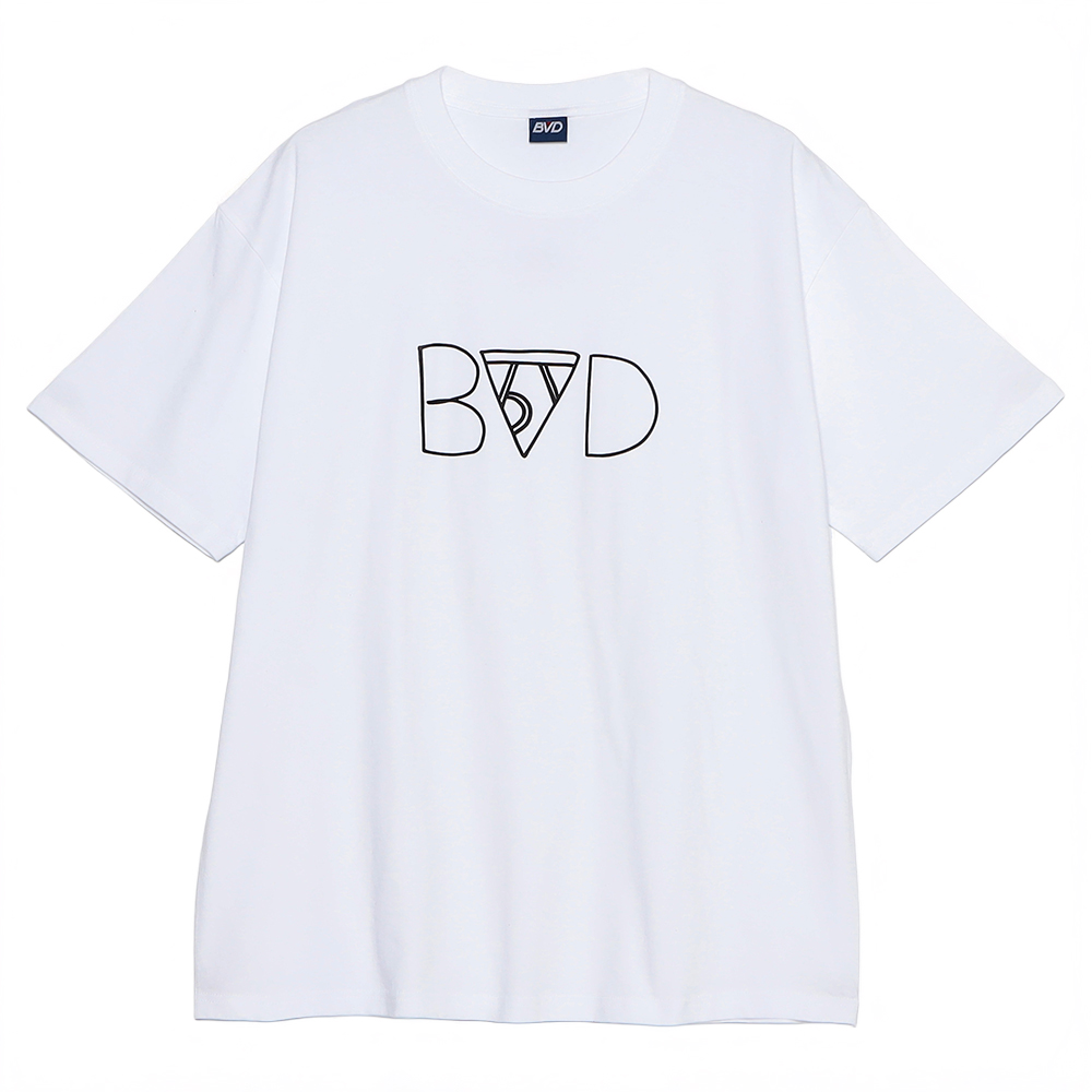B.V.D.×KEN KAGAMI (BRIEFS LOGO)TEE WHITE