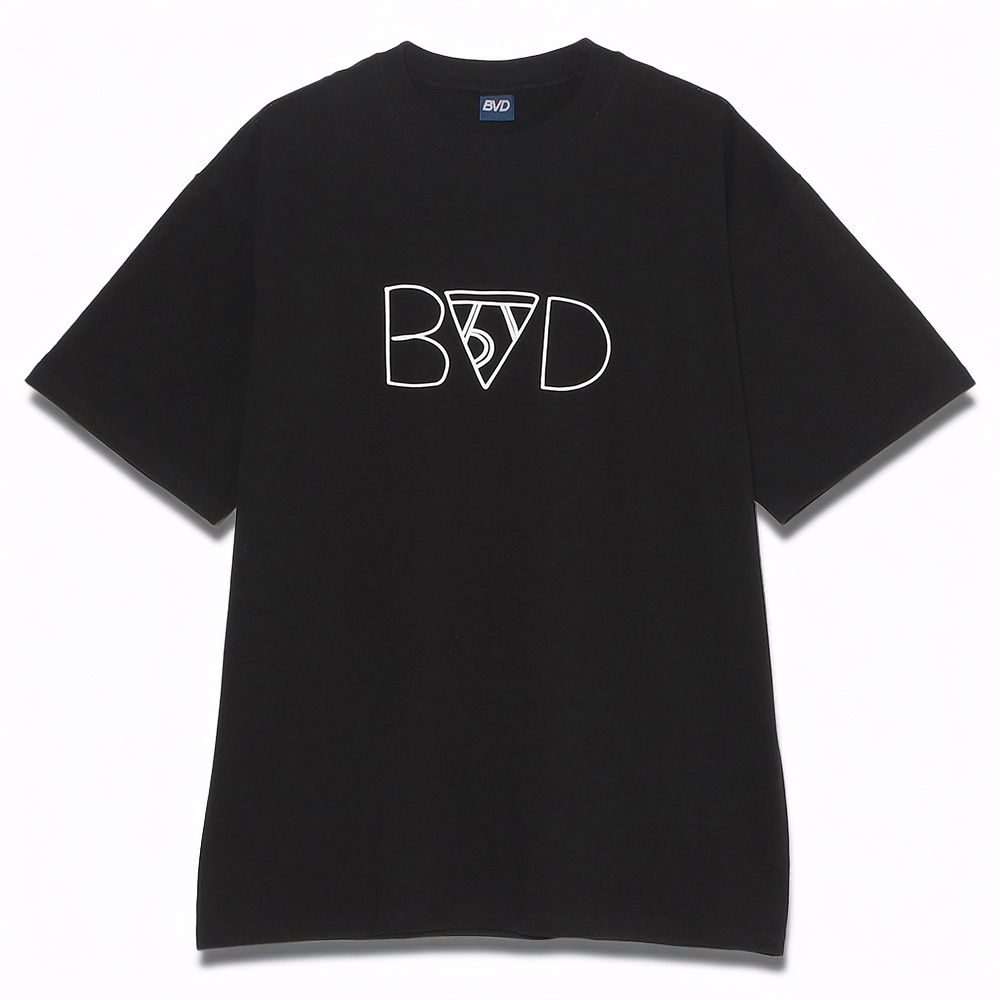 B.V.D.×KEN KAGAMI (BRIEFS LOGO)TEE BLACK