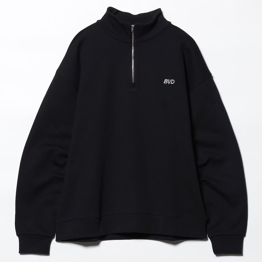 SMALL LOGO HALF ZIP SWEAT